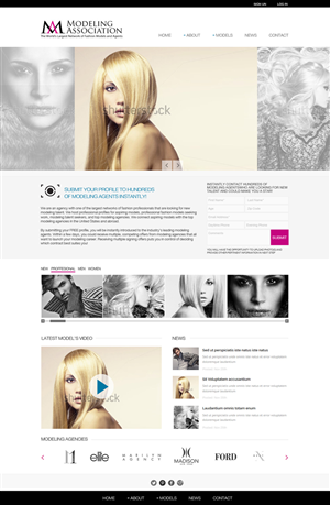 Modeling Association | Web Design by  maria.design