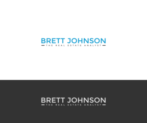 Brett Johnson - The Real Estate Analyst | Logo Design by Kiran