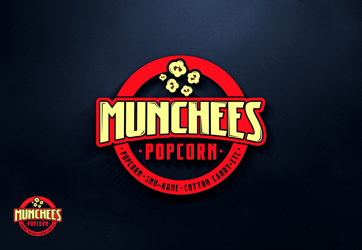Logo Design by Marco Rubio for Munchees Popcorn | Design #15254153