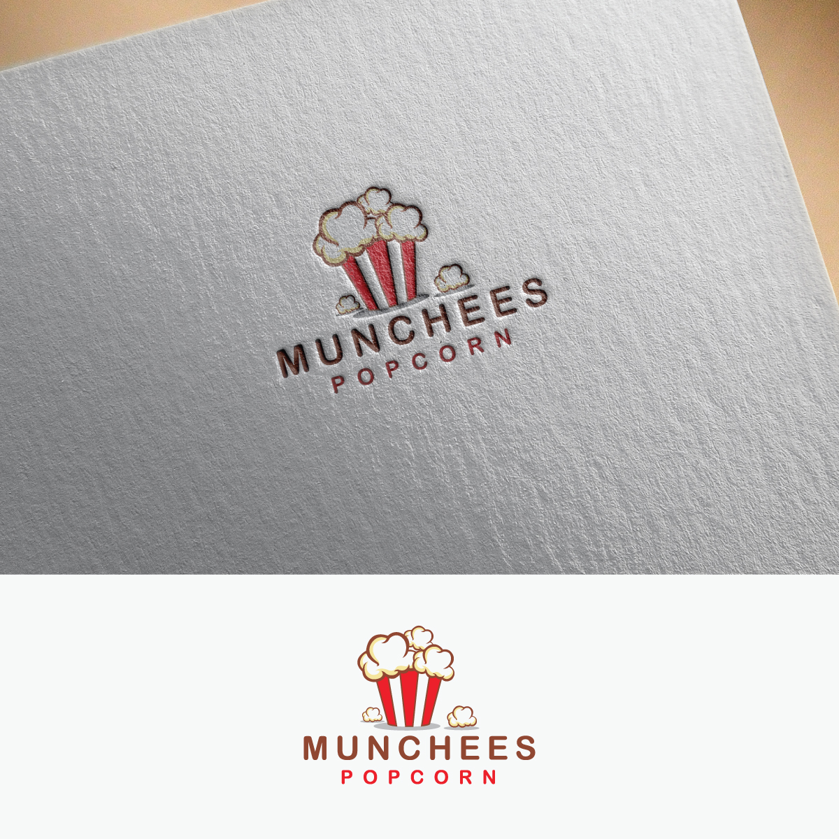 Logo Design by webeezine for Munchees Popcorn | Design #15195056