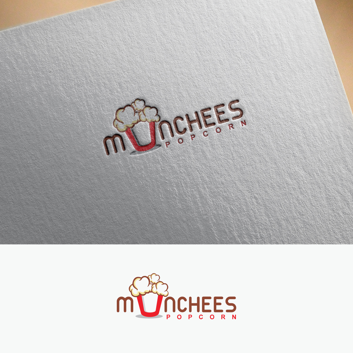 Logo Design by webeezine for Munchees Popcorn | Design #15195057