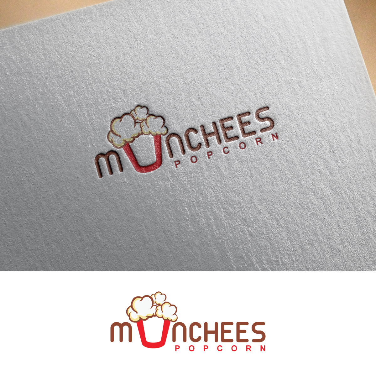 Logo Design by webeezine for Munchees Popcorn | Design #15242855