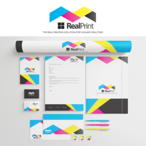 Logo Design by 21.owl for Real Print | Design #15192380