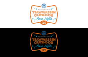 Rotary Presents: Tsawwassen Outdoor Movie Nights - August 6, 19, 26 | Logo Design by GLDesigns