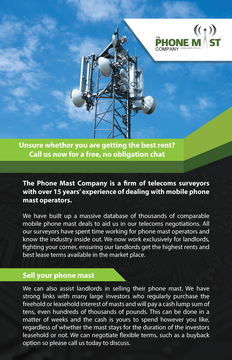 Flyer Design by Sergio Coelho for The Phone Mast Company Ltd | Design #15198666