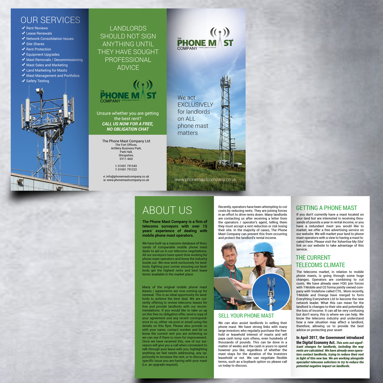 Flyer Design by uk for The Phone Mast Company Ltd | Design #15222835