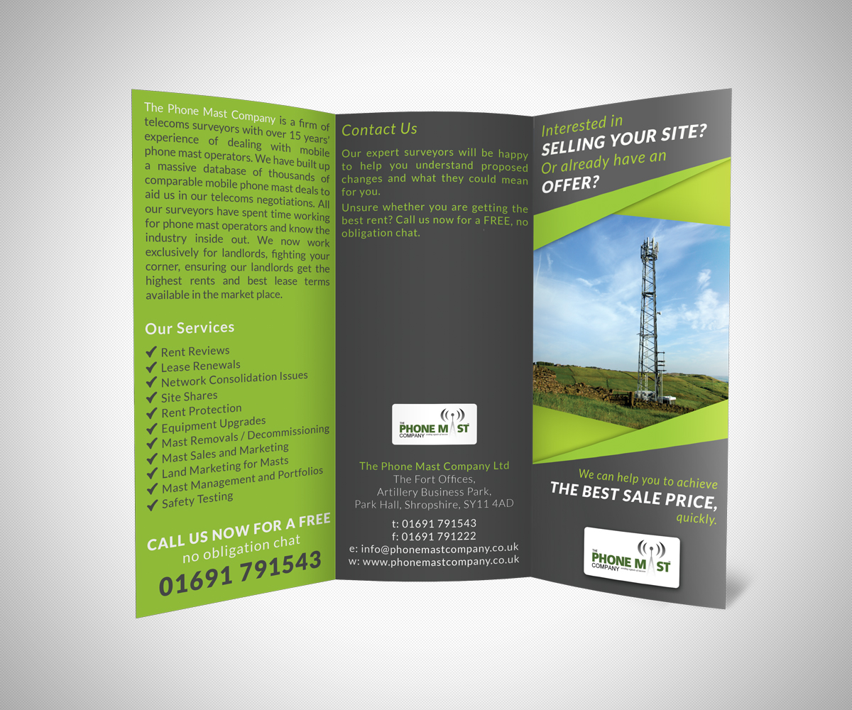 Flyer Design by neboica for The Phone Mast Company Ltd | Design #15203107
