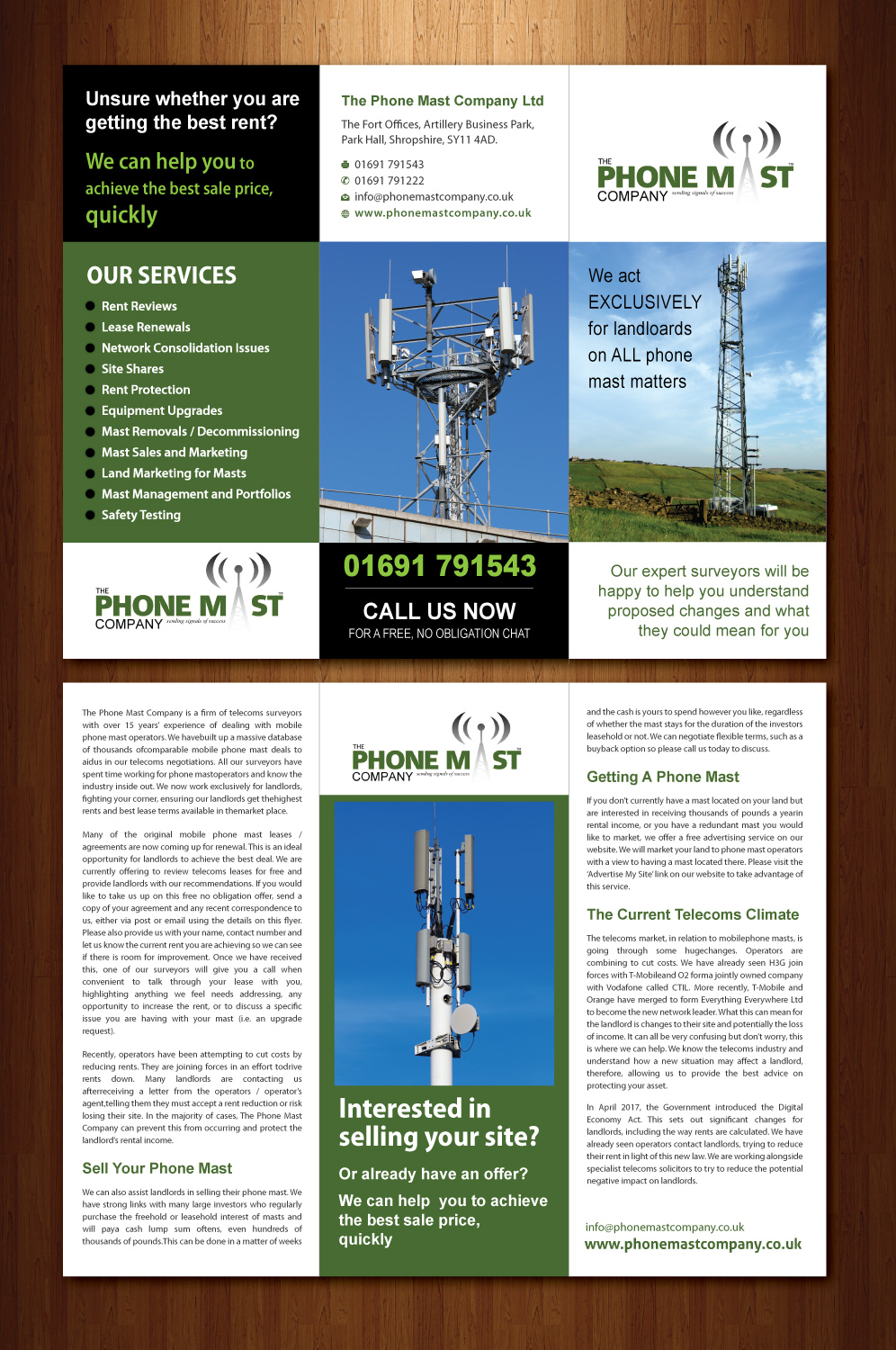 Flyer Design by Shiya@India for The Phone Mast Company Ltd | Design #15227314