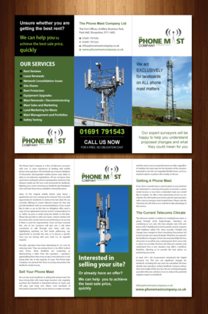Flyer Design by Shiya@India for The Phone Mast Company Ltd | Design: #15227314