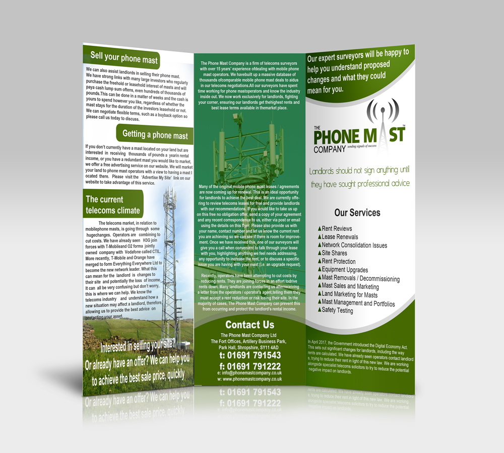 Flyer-Design von R.Bello für The Phone Mast Company Ltd | Design #15221223