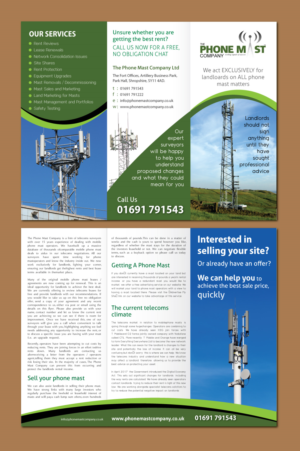 Flyer Design by meet007 for The Phone Mast Company Ltd | Design: #15218558