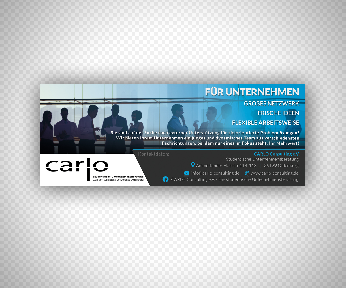 Diseño de Flyer por neboica para CARLO Consulting e.V. | Diseño #15208962