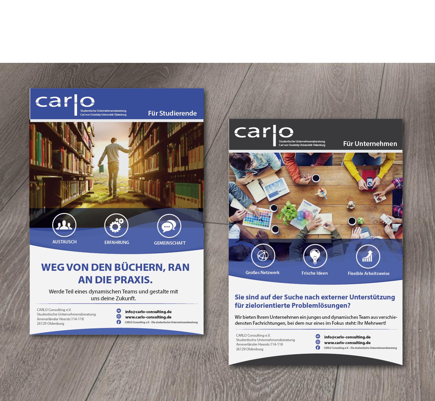Flyer Design by alex989 for CARLO Consulting e.V. | Design #15231939