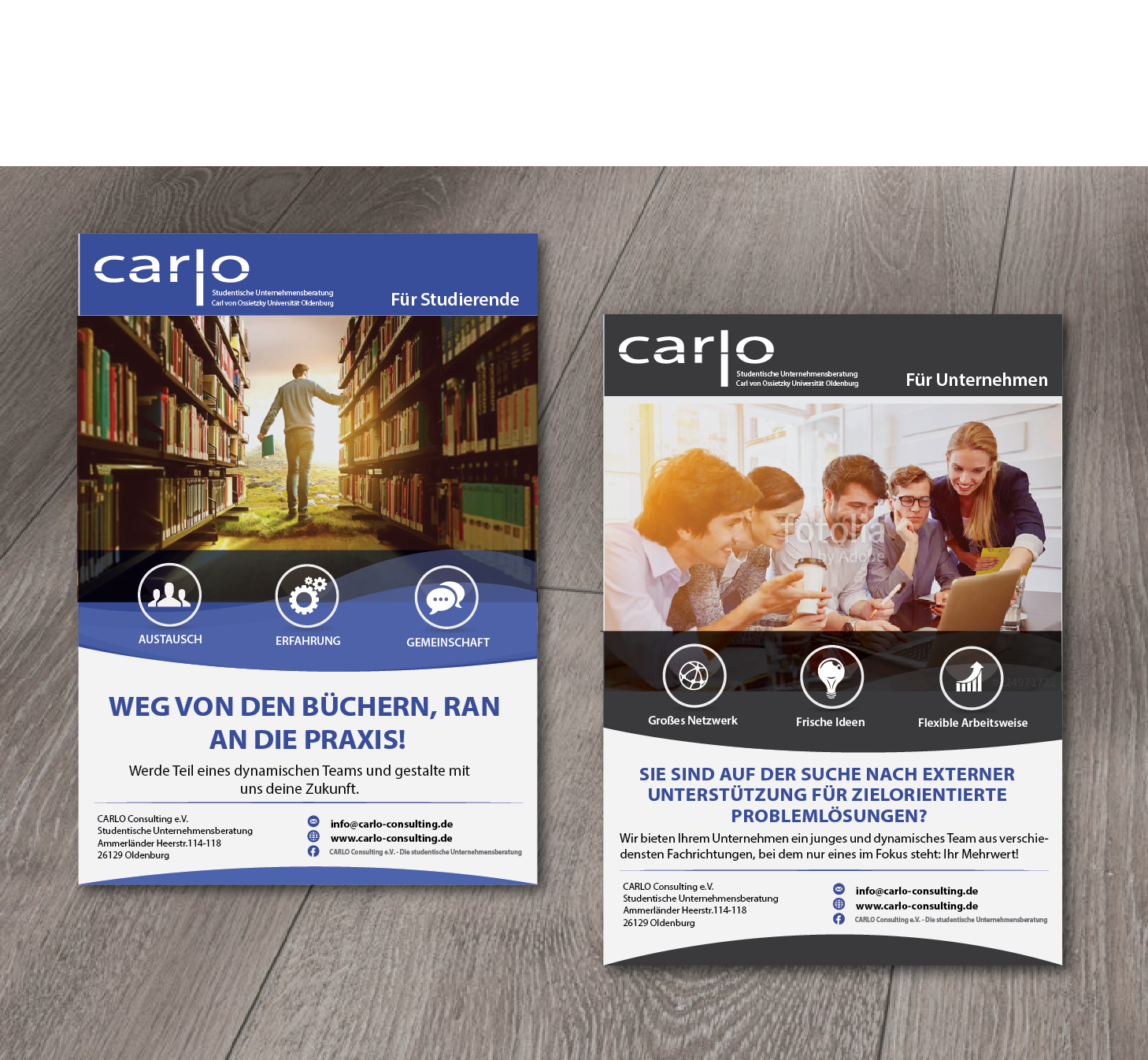 Flyer Design by alex989 for CARLO Consulting e.V. | Design #15246318