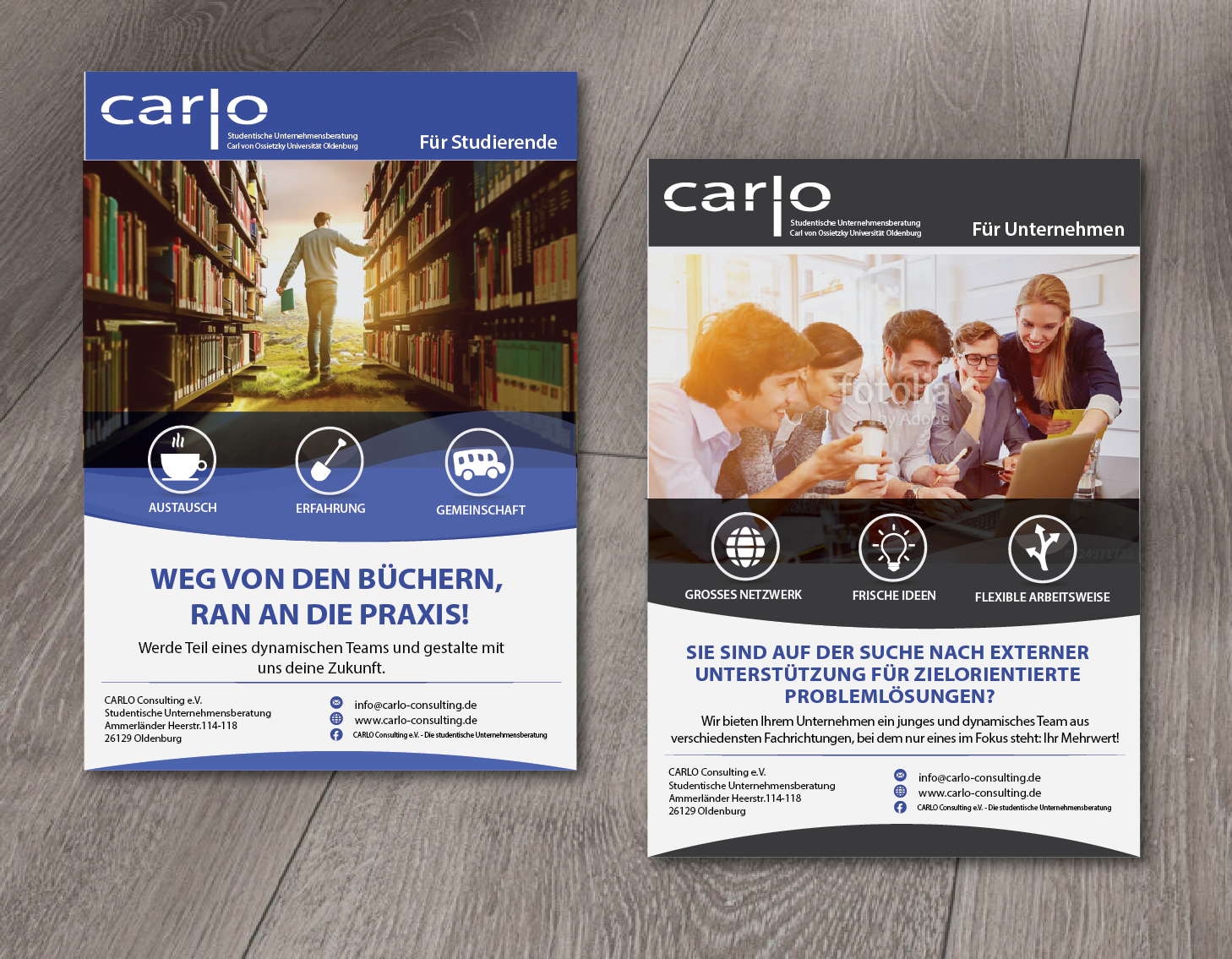 Flyer Design by alex989 for CARLO Consulting e.V. | Design #15251632