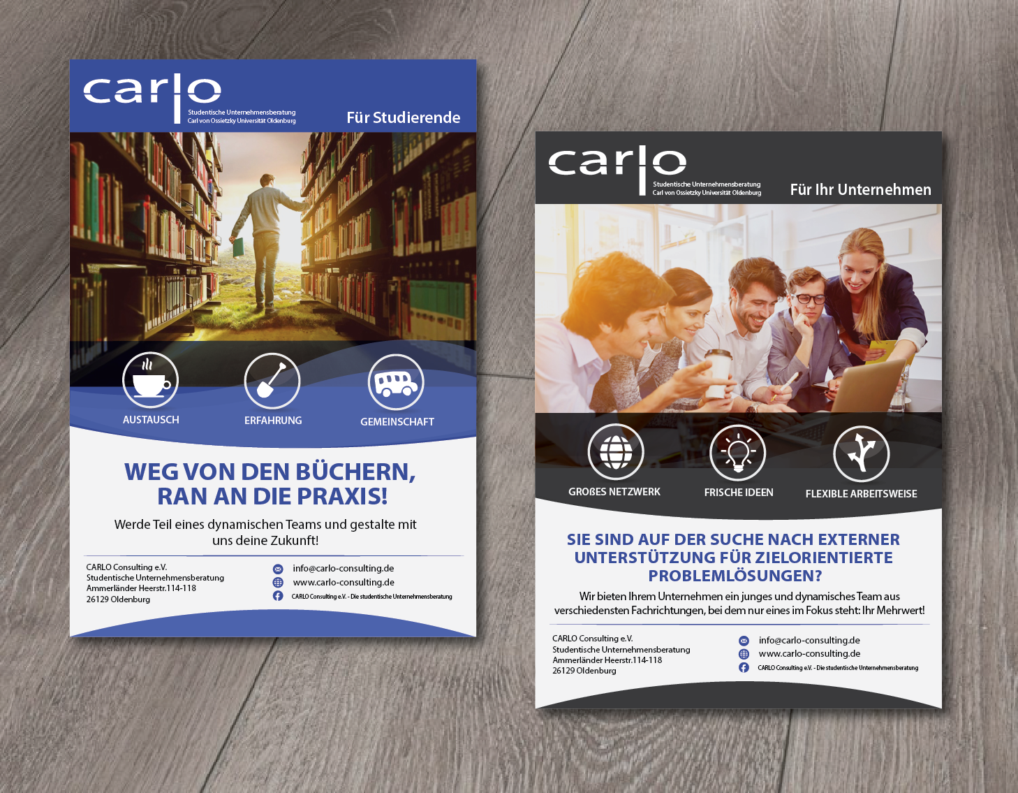 Flyer Design by alex989 for CARLO Consulting e.V. | Design #15374602