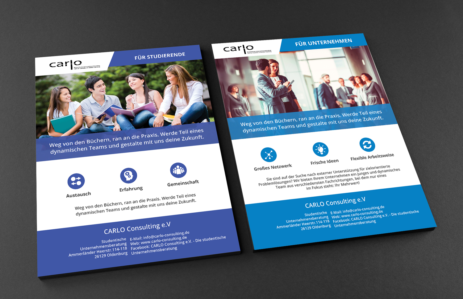 Flyer Design by AbyJohns for CARLO Consulting e.V. | Design #15277208