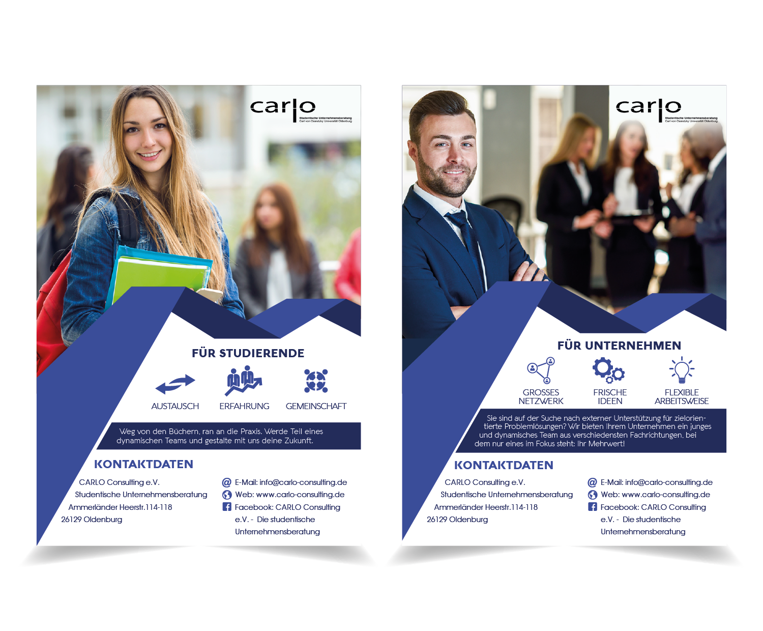 Flyer Design by youssef.elhormaoui for CARLO Consulting e.V. | Design #15270447