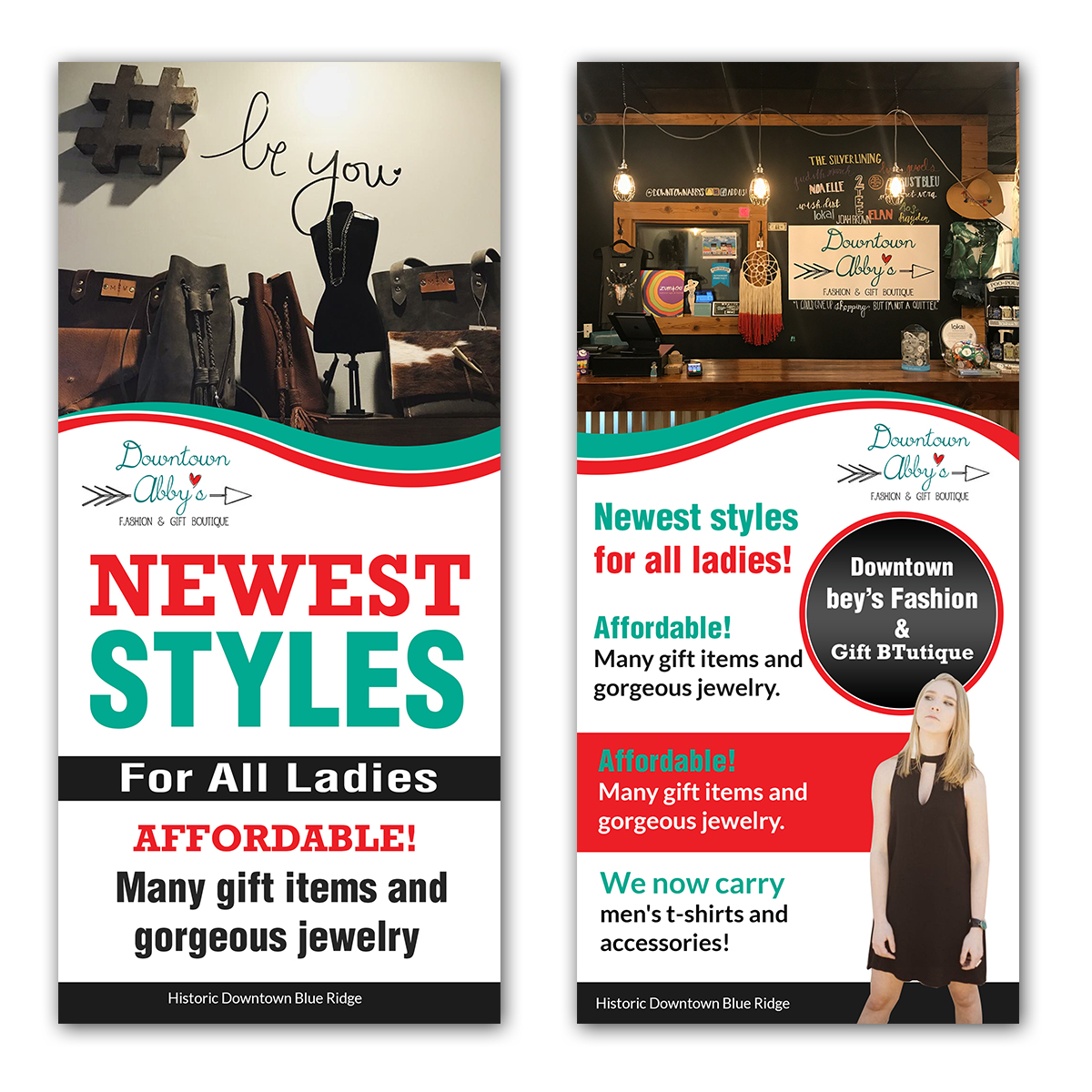 Flyer Design by Deepak_9_Malhotra for Downtown Abby's Fashion & Gift | Design #15202151