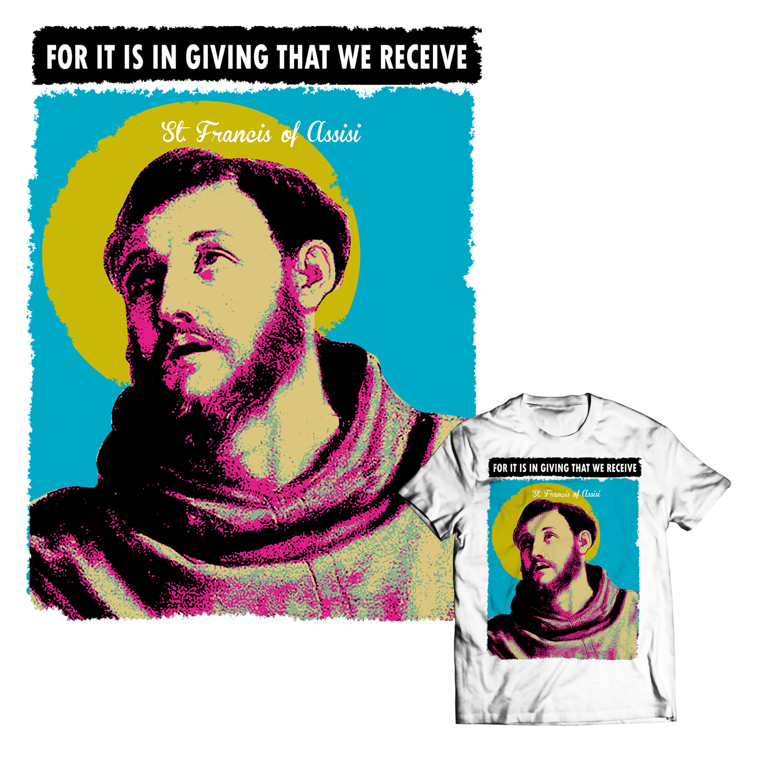 T-shirt Design by Heydale for Queen of Angels Catholic Store | Design #15228002