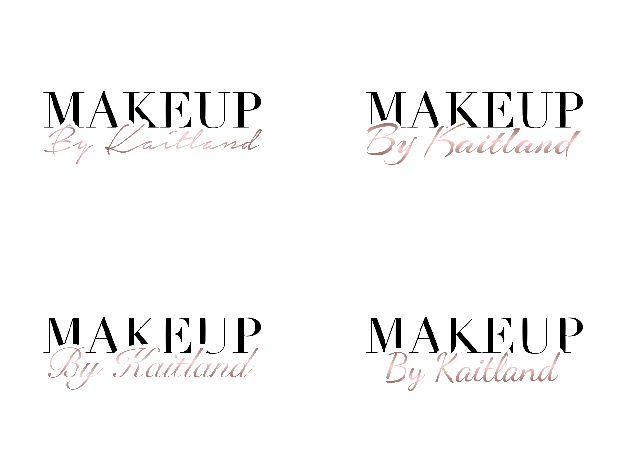 Logo Design by wonderland for Makeup By Kaitland | Design #15207068