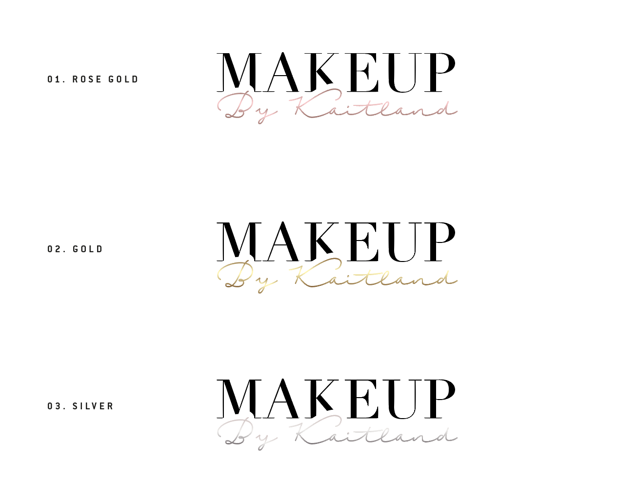 Logo Design by wonderland for Makeup By Kaitland | Design #15207825