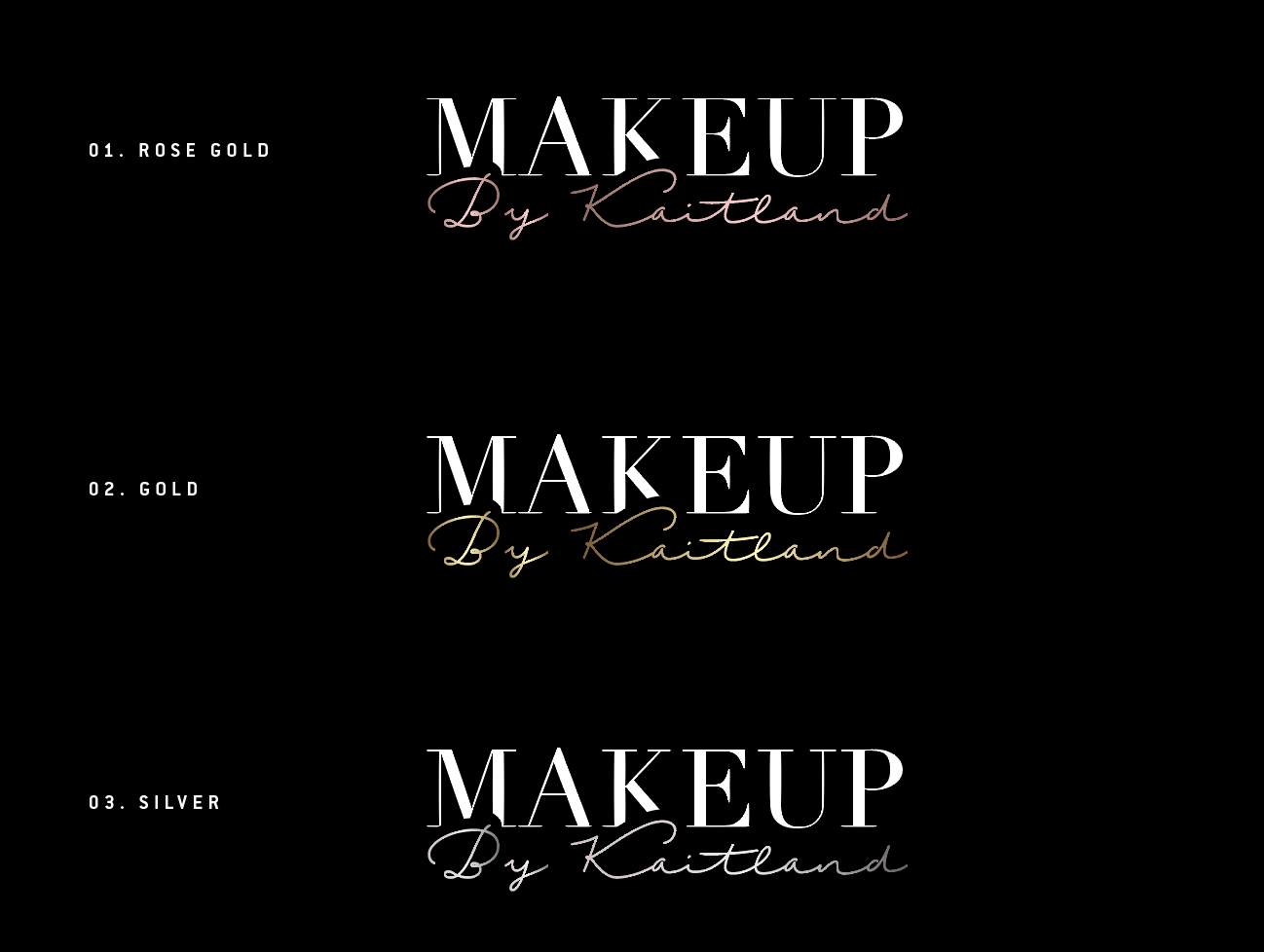 Logo Design by wonderland for Makeup By Kaitland | Design #15207826