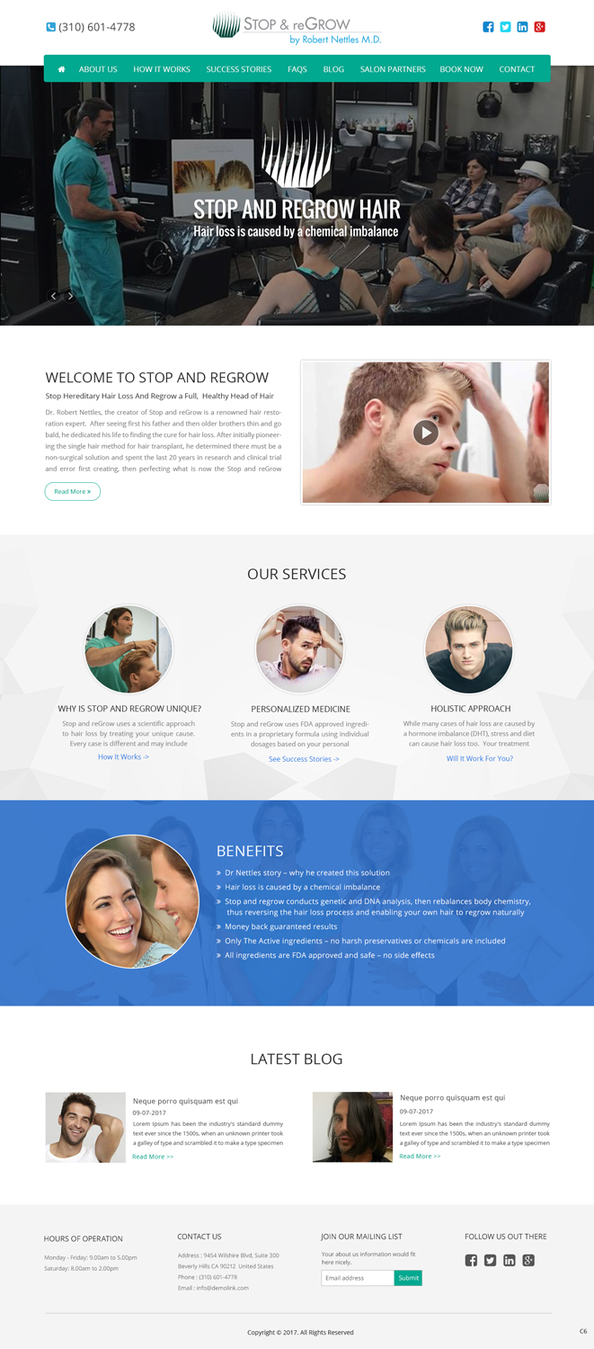 Web Design by pb for Stop and reGrow | Design #15206690