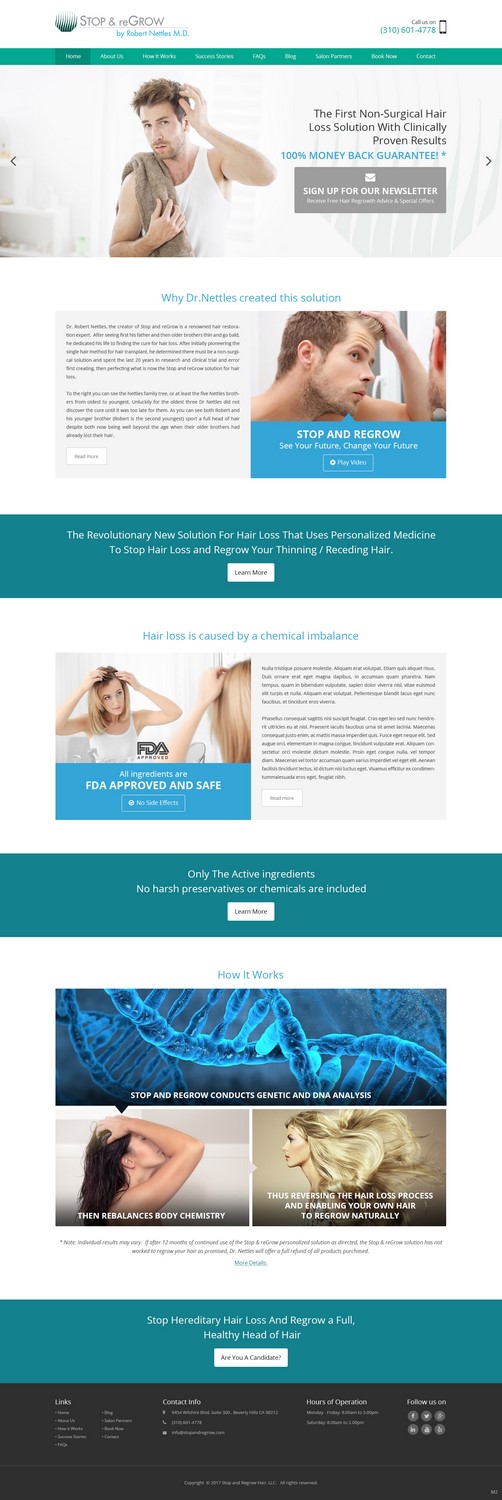 Web Design by pb for Stop and reGrow | Design #15206692