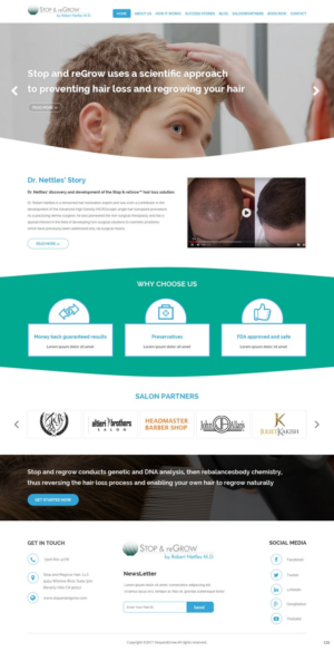 Diseño Web por pb para Stop and reGrow | Diseño: #15206699