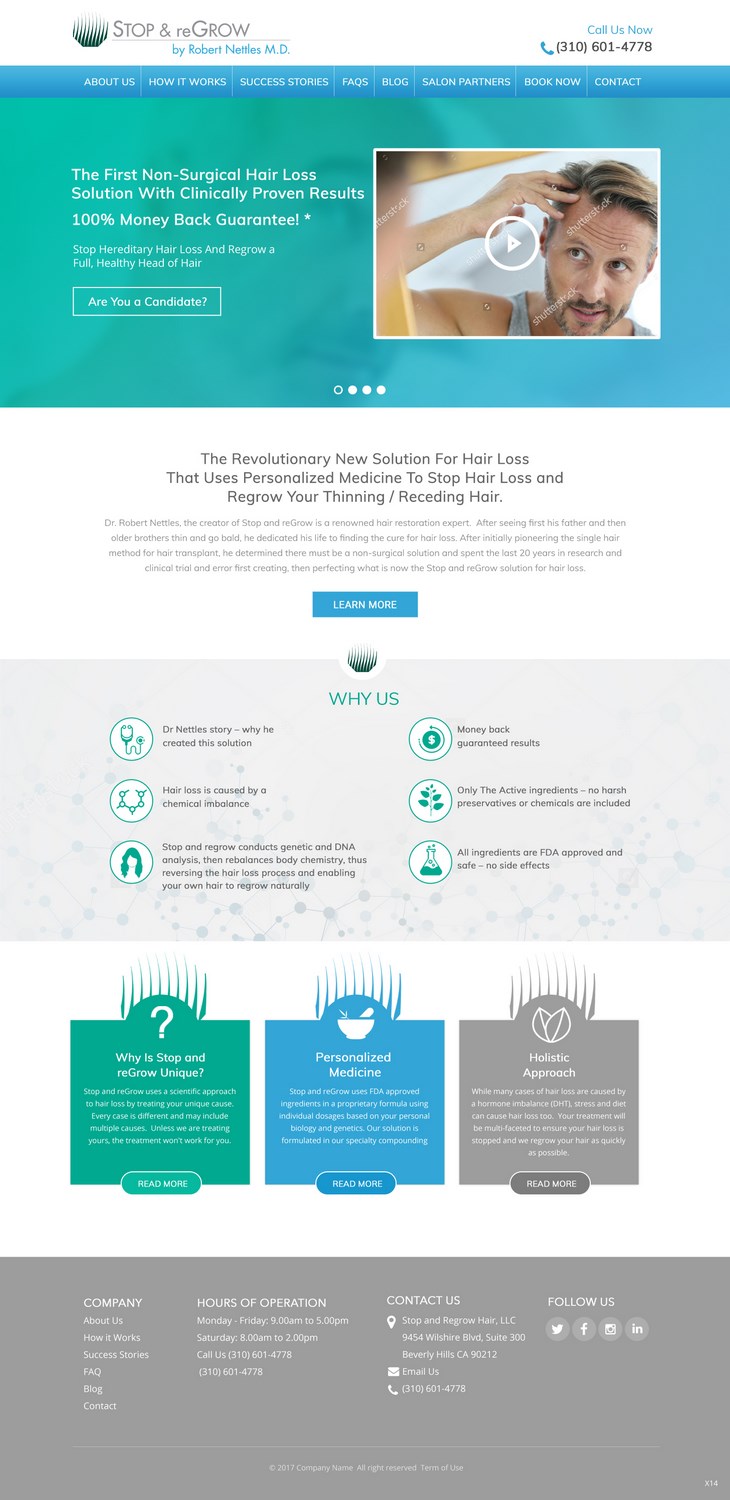 Diseño Web por pb para Stop and reGrow | Diseño #15210333