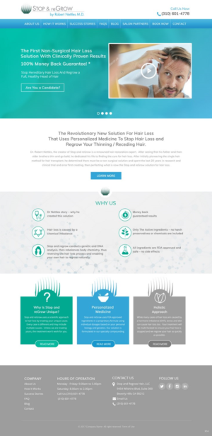 Diseño Web por pb para Stop and reGrow | Diseño: #15210333