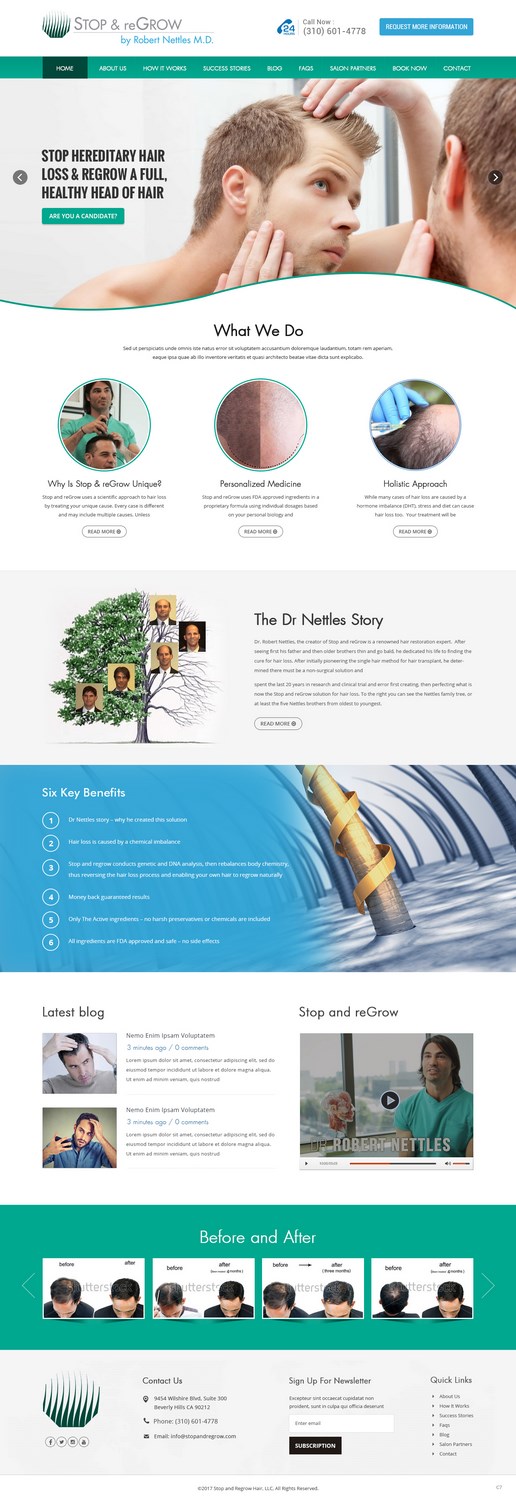 Diseño Web por pb para Stop and reGrow | Diseño: #15245414