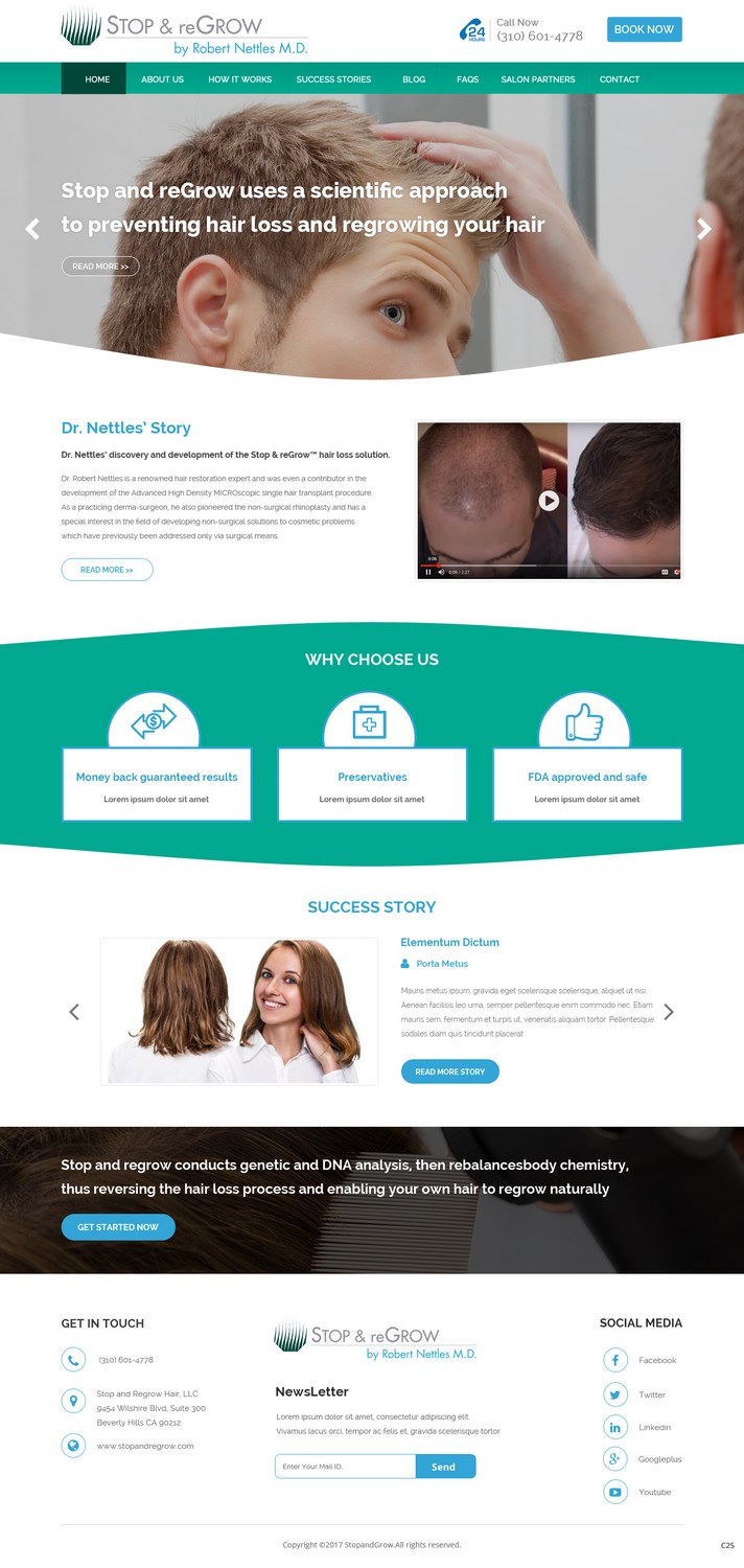 Web Design by pb for Stop and reGrow | Design #15252840
