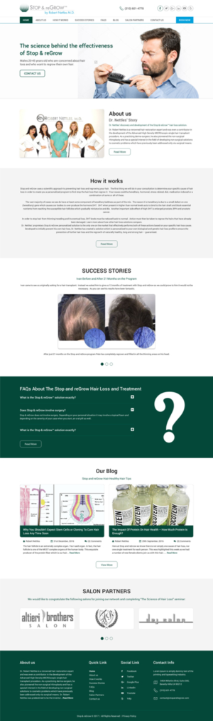 Diseño Web por Sujit Banerjee para Stop and reGrow | Diseño #15223047