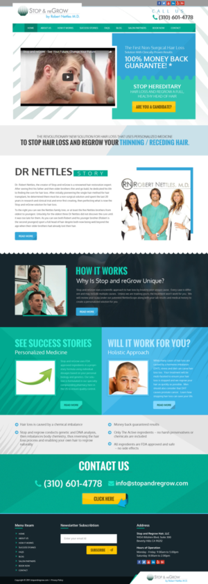 Diseño Web por Sujit Banerjee para Stop and reGrow | Diseño: #15289046