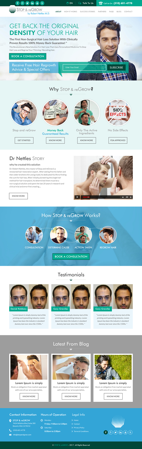 Web Design by rightway for Stop and reGrow | Design #15205125