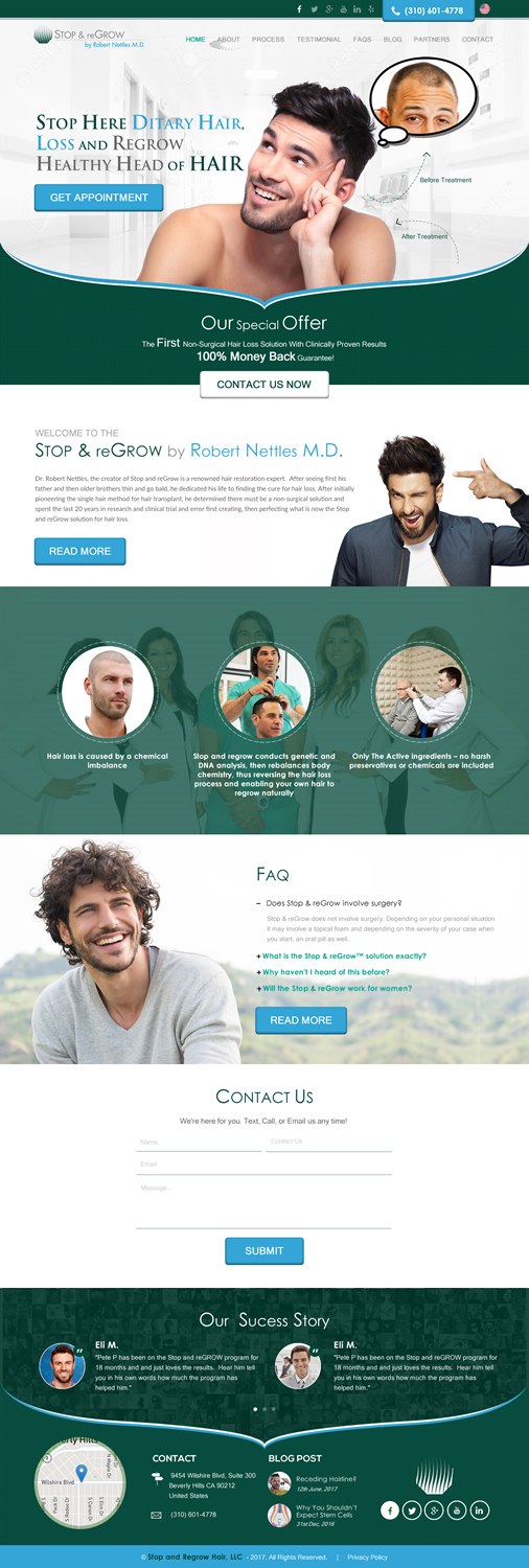 Web Design by rightway for Stop and reGrow | Design #15205128