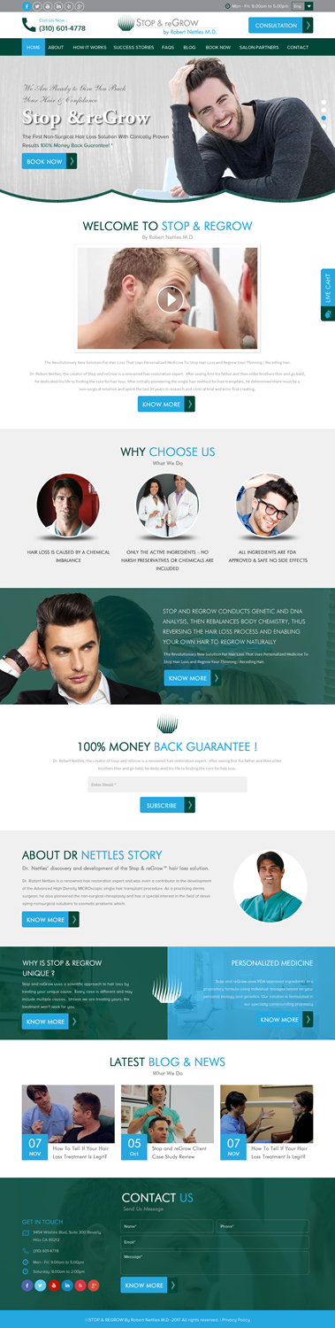 Web Design by rightway for Stop and reGrow | Design #15205129