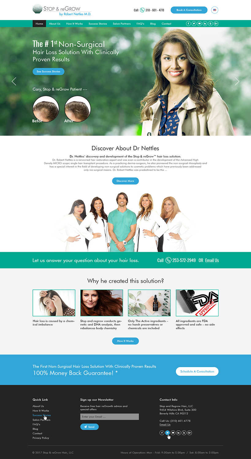 Web Design by Ved Web Services for Stop and reGrow | Design #15240803