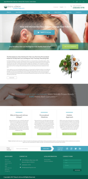 Diseño Web por primarydesigner2k9 para Stop and reGrow | Diseño #15226741