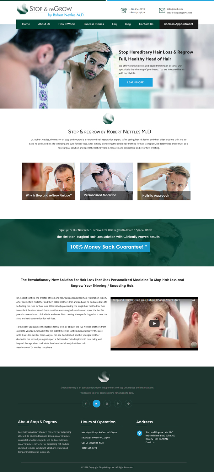 Web Design par Xclusive Designers pour Stop and reGrow | Design #15290271