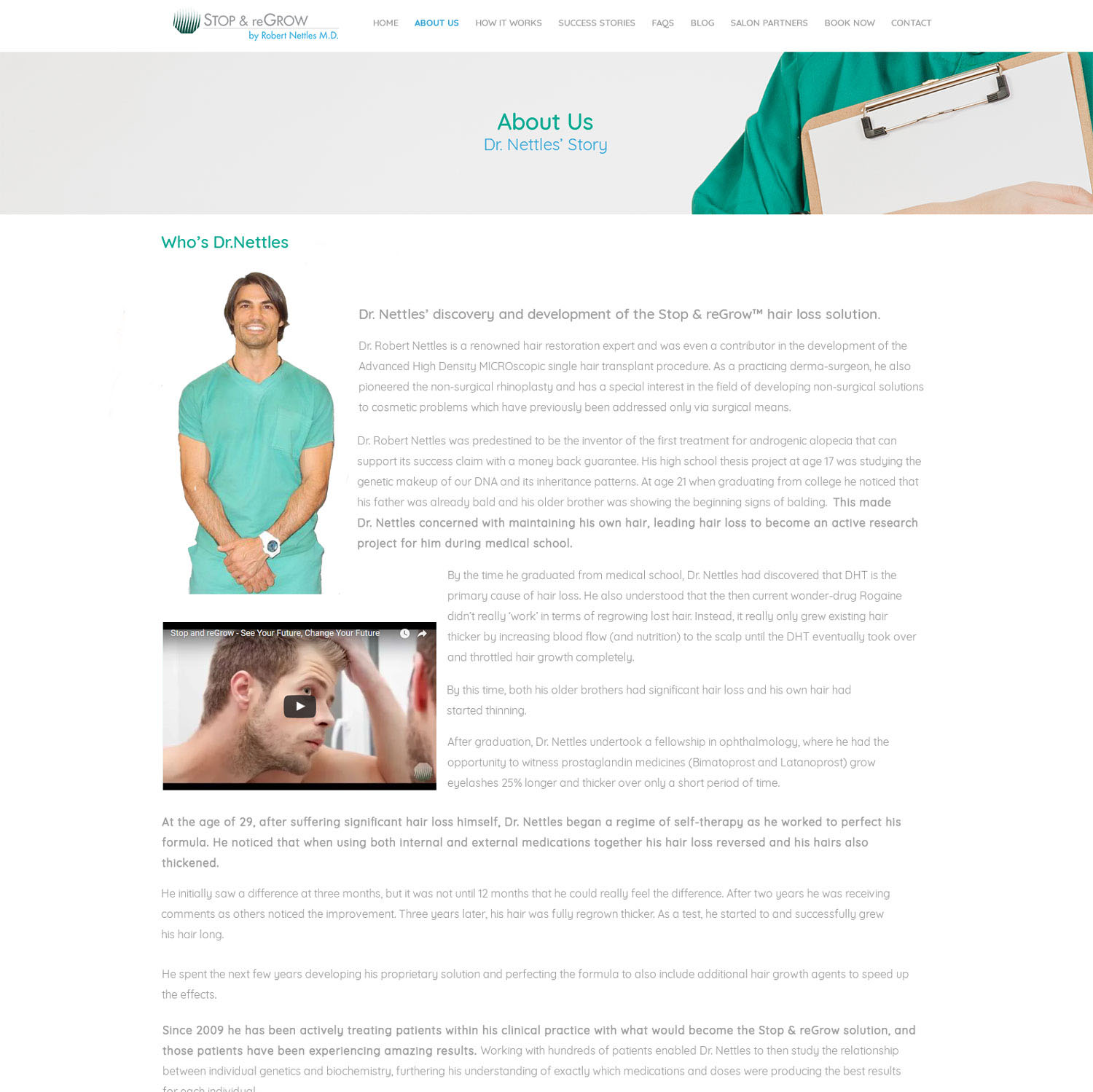 Diseño Web por Huan Li para Stop and reGrow | Diseño #15251876