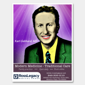 POP ART / Andy Warhol type advertisment for medical practice | Advertisement Design by Lesaba Design
