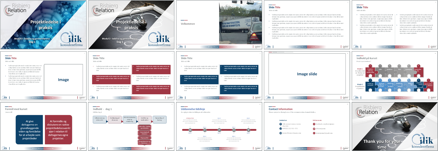 Design de PowerPoint par blogerul pour ilik konsulentfirma | Design : #15227384
