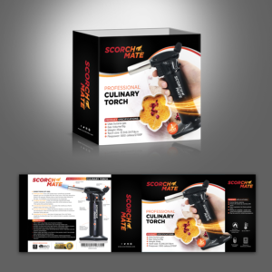 Scorch Mate culinary torch package design | Packaging Design by Souvik Roy (Alex Pro)