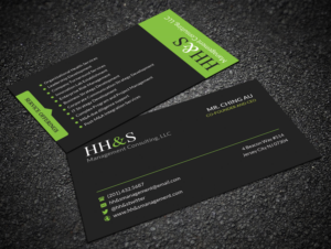 Business Card Design by Sandaruwan for HH&S Management Consulting, LLC | Design #15212768