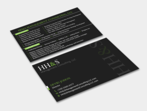 Business Card Design by Graphic Flame for HH&S Management Consulting, LLC | Design: #15210711