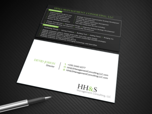 Business Card Design by Graphic Flame for HH&S Management Consulting, LLC | Design: #15210714
