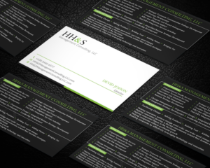 Business Card Design by Graphic Flame for HH&S Management Consulting, LLC | Design: #15210715